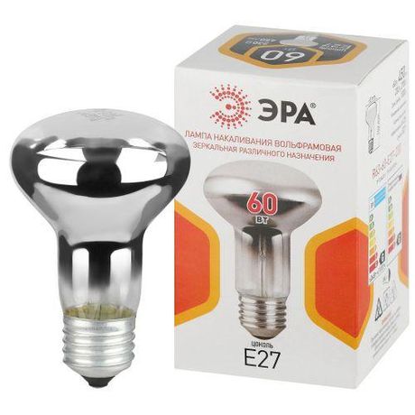 Лампа накаливания R63 60Вт E27 /Е27 230В рефлектор | Б0066536 ЭРА