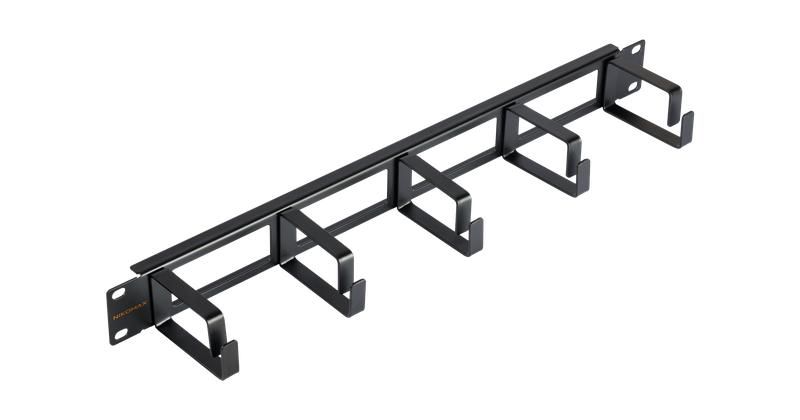Органайзер кабельный 19дюйм 1U глубина колец 60мм метал. с отверстиями в опорной планке черн. (уп.2шт) NIKOMAX NMC-OK600H-1U-BK-2 ЭКО44786
