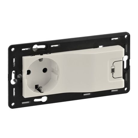 Розетка 2-м СП Valena In'matic 16А IP40 250В 2P+E с заряд. устройством USB 1000мА лицев. панелью Life/Allure механизм сл. кость Leg 753210 Legrand