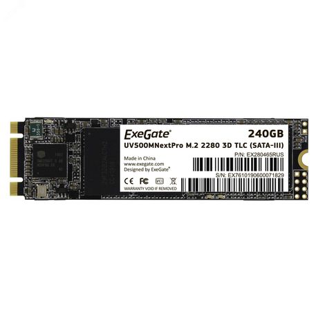 Накопитель SSD M.2 2280 240GB NextPro UV500TS240 (SATA-III) - 280465 Exegate