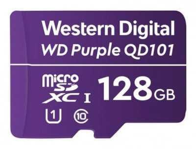 Флеш-карта microSDXC 128Гбайт Class10 WDD128G1P0C Purple w/o adapter WD 1397388
