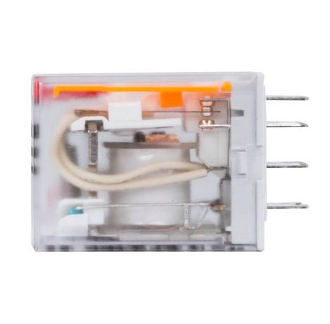 Реле миниатюрное промышленное общего назначения, 2CO, ком. ток 10А, AgSnO , напряжение 24V AC, опция: светодиод - IR-24AC-W2CO ДКС