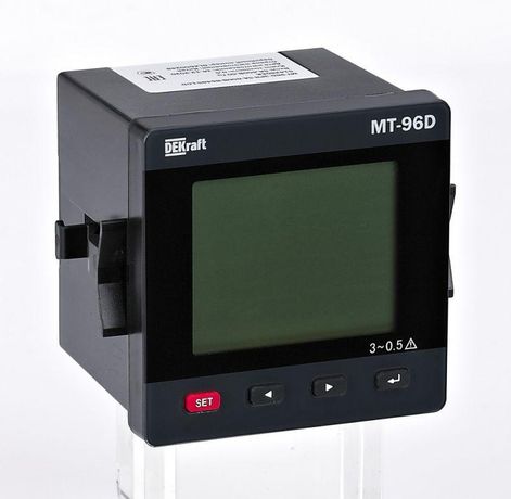 Мультиметр цифровой 96х96мм трехфазный, вход 600В 1А, LCD-дисплей МТ-96D | 51425DEK DEKraft APC
