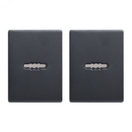 Накладка для сув/м (пара) БУЛАТ НДС 02.02 ФЕРОНА матовый черный - 14966 ПТК