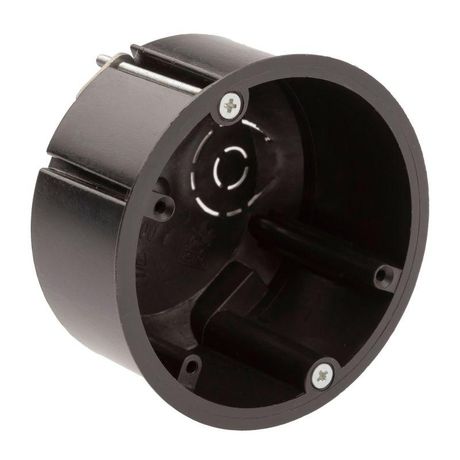 Коробка установочная KUP-73-45-m-black для полых стен саморезы металлические лапки черная IP20 - Б0052724 ЭРА
