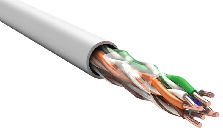 Кабель витая пара U/UTP кат.5E 2х2х0.52 нг(А)-FRHF оранж. (уп.305м) ITK LC1-C5E02-167 IEK