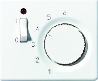 Накладка на термостат теплого пола FTR231U; термопласт; белый; SL500 | SLFTR231PLWW Jung