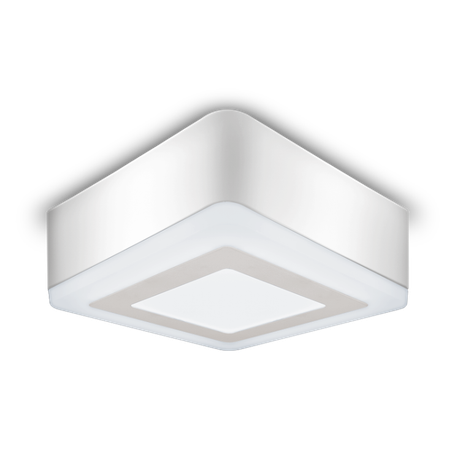 Светильник светодиодный накладной ДПО-3+3 Вт 540Лм 4000К квадрат белый IP20 3 режима LED 105х105х40 мм 220-240 В Backlight Gauss - BL223