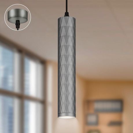 Светильник подвесной (подвес) PL15 GR MR16 GU10 потолочный цилиндр графит | Б0061378 ЭРА