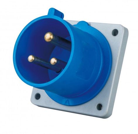 Вилка для скрытой проводки 2Р+РЕ 16А 220В IP44 ВЩ-103 | 26230DEK DEKraft APC