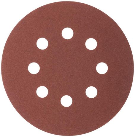 Круги абразивные шлифовальные перфорированные на ворсовой основе под липучку (Р150, 125 мм, 5шт), CUTOP Profi - 85-622 РОС