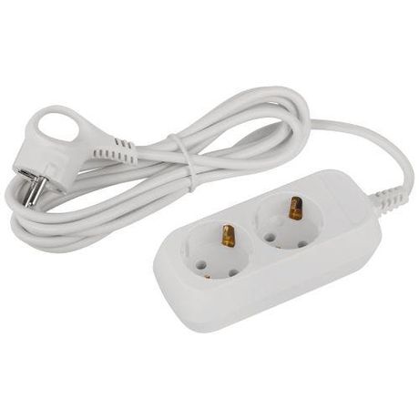 Удлинитель электрический ЭРА UDL-10-230-E Greenline 2 розетки с заземлением 3м ПВС 3x0.75мм2 | Б0064947