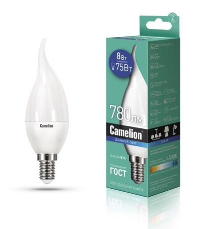 Лампа светодиодная LED8-CW35/865/E14 8Вт 220В Camelion 14403