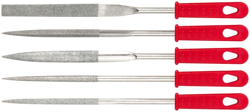 Надфиль алмазный 5х170/70мм широкий 5шт КУРС 42159