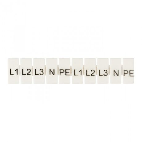 Маркеры для JXB-ST 6 с символами "L1, L2, L3, N, PE" (100 шт.) EKF PROxima | zb-st-6-L-1-3