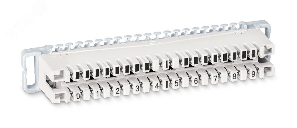 Плинт размыкаемый DM-10P на 10 пар, маркировка 0-9Cabeus - 7017c