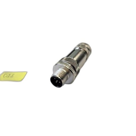 Разъем М12, 5A, штыревой, винт, металлический, прямой, резьба PG9, кабельная часть - 185200028 СТЭЗ