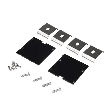 Заглушка торцевая для профиля PAL5050 BLACK /набор 2шт/ | .5058910 Jazzway