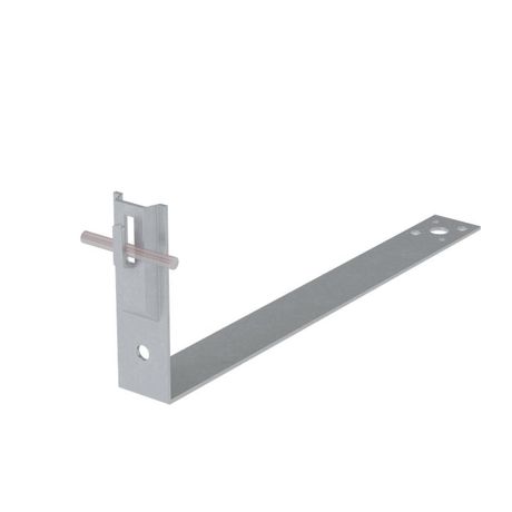 Черепичный держатель зажимной на обрешётку для прутка 5-8 мм L430 H100 CU | CDZO-L430-D5-8 КМ-профиль MA0475