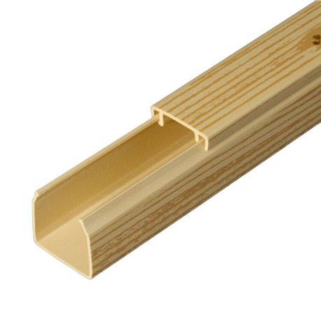 Кабель-канал сосна 2-й замок в п/э 16х16 (84 м/уп) | PR03.0180 Промрукав Строитель