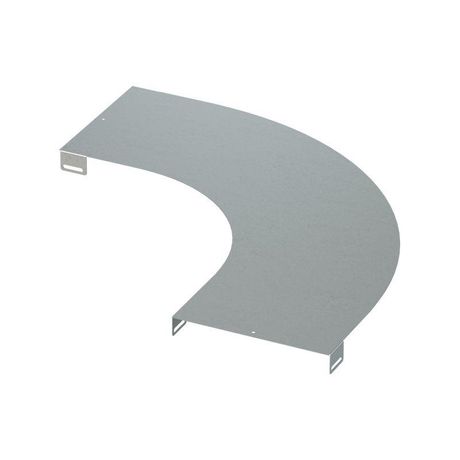 Крышка на угол горизонтальный 90 градусов, осн.400, R=600мм, цинк-ламельная в комплекте с крепежными элементами и соединительными пластинами, необходимыми для монтажа - LK0046KZL ДКС