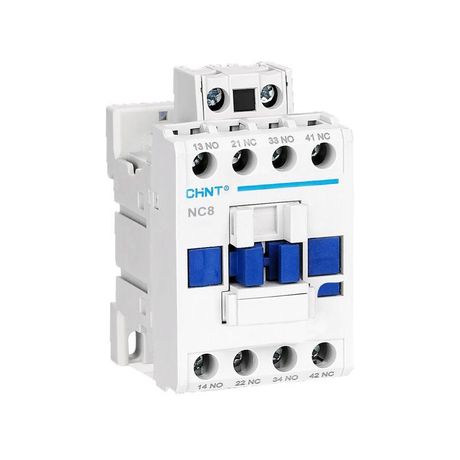 Контактор NC8-12/22/W 4P(2НО+2НЗ) 12А AC/DC (48~130В) (R) | 572283 CHINT
