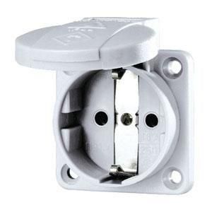 Розетка панельная 16А 2Р+E IР54 230В серая SCHUKO - 11010 Mennekes