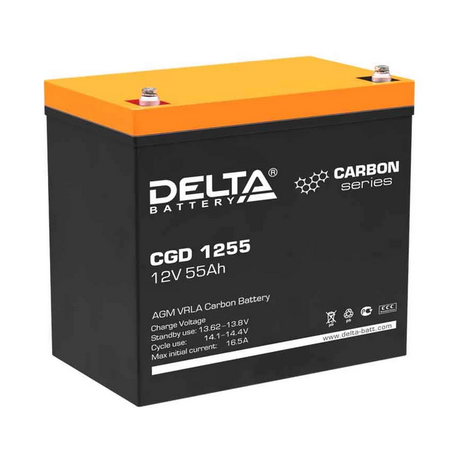 Аккумуляторная батарея проф.серии CGD 1255 12В/55Ач | DELTA
