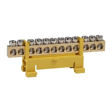 Шина нулевая тип Стойка OptiKit BB-S-PE-DIN-12-6х9 желтый | 277834 КЭАЗ