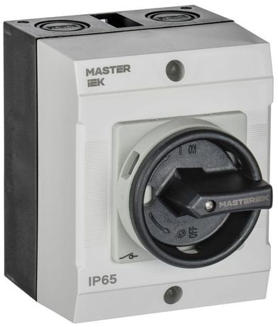 Переключатель кулачковый в боксе закрытая рукоятка 10А схема 55 | MI-CS21-010-055 IEK