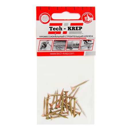 Саморез ШУж 3,0х25 пот. гол. (28 шт) - пакет ( 0,025 кг) | 102474 Tech-KREP