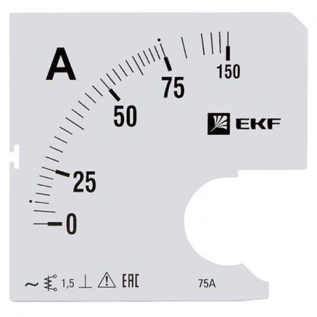 Шкала сменная для A961 75/5А-1,5 EKF PROxima | s-a961-75