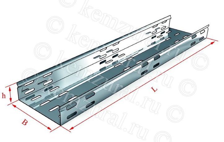 Лоток перфорированный 200х60 L2000 сталь 1мм ЛПМЗ УТ1.5 КЭМЗ 237 200623 14