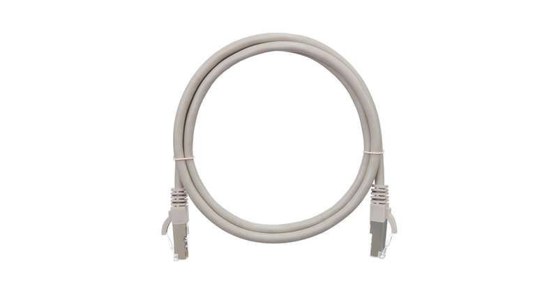 Патч-корд кат.5E (класс D) F/UTP 4 пары 26 AWG (7х0.165мм) 100МГц 2хRJ45 (8P8C) BC чистая медь LSZH нг(А)-HFLTx 5м сер. NIKOMAX NMC-PC4SD55B-050-C-GY