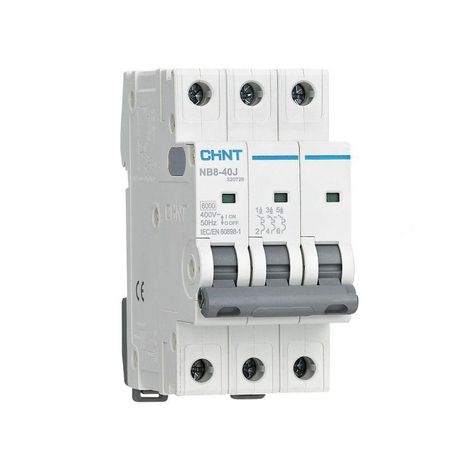 Выключатель автоматический NB8-40J 3P 32А 4,5кА х-ка D (R) | 320736 CHINT