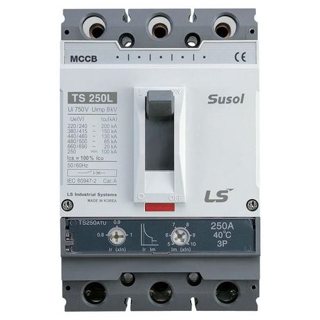 Автоматический выключатель TS250N (50kA) FMU 125A 3P3T | 0105020700 Lsis