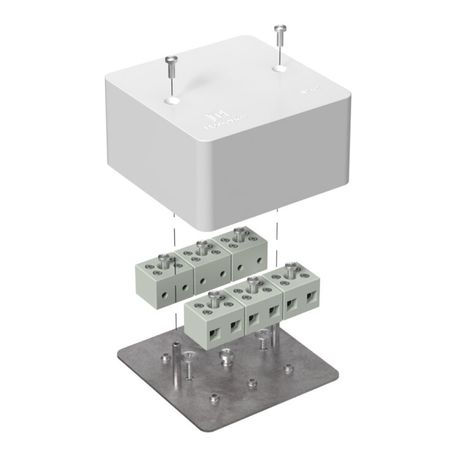 Коробка огнестойкая для кабель-канала 40-0460-FR6.0-12 Е15-Е60 (латунь) 85х85х45 IP42 12p, 6.0 мм.кв.| 40-0460-FR6.0-12-Е60 | Промрукав Строитель