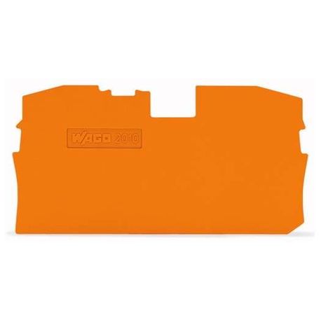 Пластина торцевая промежут. 1мм оранж. WAGO 2010-1292