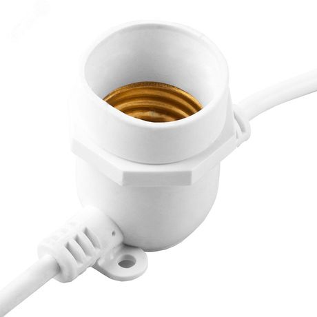 Гирлянда "Белт-лайт", CL50-8 10 E27, шаг 50cm белый, 8м (3м сетевой шнур) IP65 | 29884 FERON