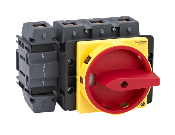 КРАСНОЙ РУКОЯТКОЙ НА ДВЕРЦУ 4 ВИНТАМИ С ЗАМКОМ - MSD175410R ВЫКЛЮЧАТЕЛЬ-РАЗЪЕДИНИТЕЛЬ 4P 175A IP20 APC