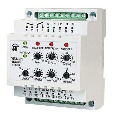 Блок защиты универсальный УБЗ-301 63-630А (d=150мм) НовАтек-Электро 3425663301-150