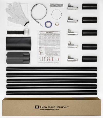 Муфта кабельная концевая внутр. установки 1кВ ПКВТпНб 5х(150-240мм) с наконечн. Нева-Транс Комплект 22020044 Нева Транс