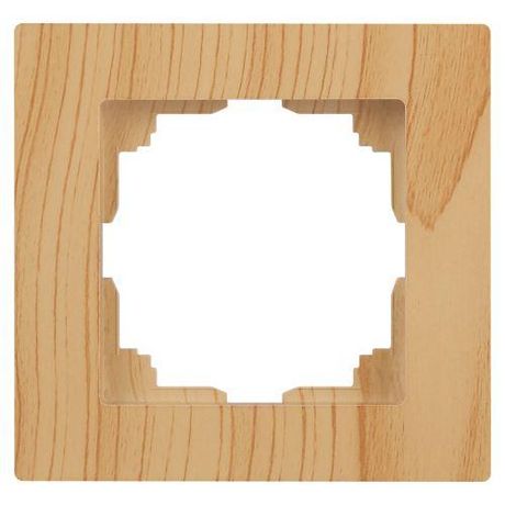 Рамка для розеток и выключателей Intro Accent 6-501-11 на 1 пост, СУ, сосна | Б0063705 ЭРА