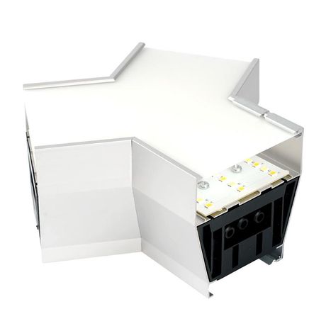 Светильник-конектор Y-образный для AL4036 5w 3000/4000/6400К 550Лм с переключением цветовой температуры рассеиватель матовый в алюминиевом корпусе серебро серия RetailRay FERON 51873