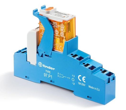 Интерфейсный модуль, электромеханическое реле; 1CO 16A; контакты AgNi; питание 110В AC; категория защиты IP20 | 4CP181100060SPA Finder 4C.P1.8.110.0060SPA
