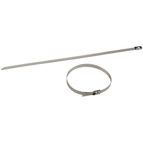 Стяжка кабельная NO-225-242 (хомут) стальная AISI 304 7.9 x 300 мм 50 шт | Б0066310 ЭРА