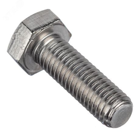 Болт DIN 933 М8х55 полная резьба шестигранная голова класс прочности 8.8 покрытие цинк - DIN933-М8х55-8.8 Крепдил