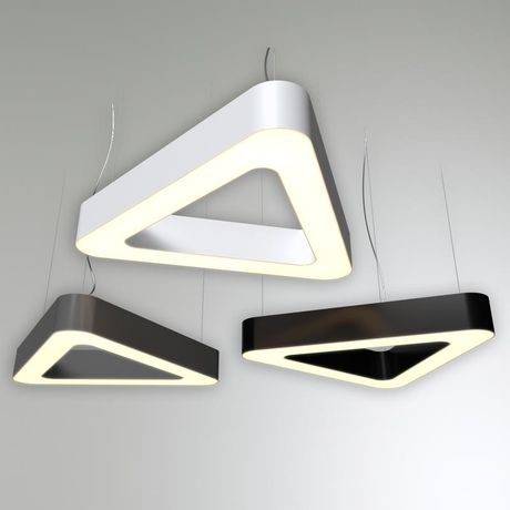 Светильник светодиодный RVE-LBX-HOLE-TRIO-SOFT-1800-N (Треугольник закругл. с отв. 1800х1603х100мм S80мм 134Вт Накладной 4000К Белый) - RVE00001529 RVElektro