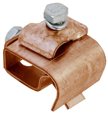 Держатель проводника круглого 8-10мм для желоба водостока медь IEK - ZDP80-50-8-18