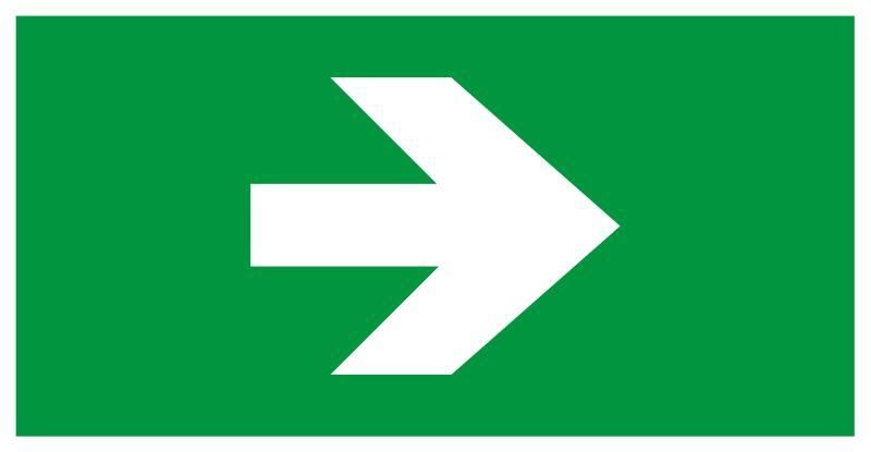 Самоклеящаяся этикетка INFO-SSA-119 бэклит 259x135мм Стрелка без текста SSA-103 | Б0064729 ЭРА